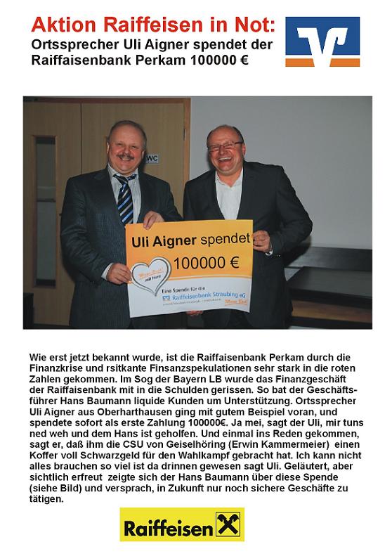 Spende Raiffeisen