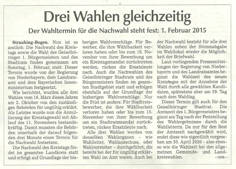 Wahltermin