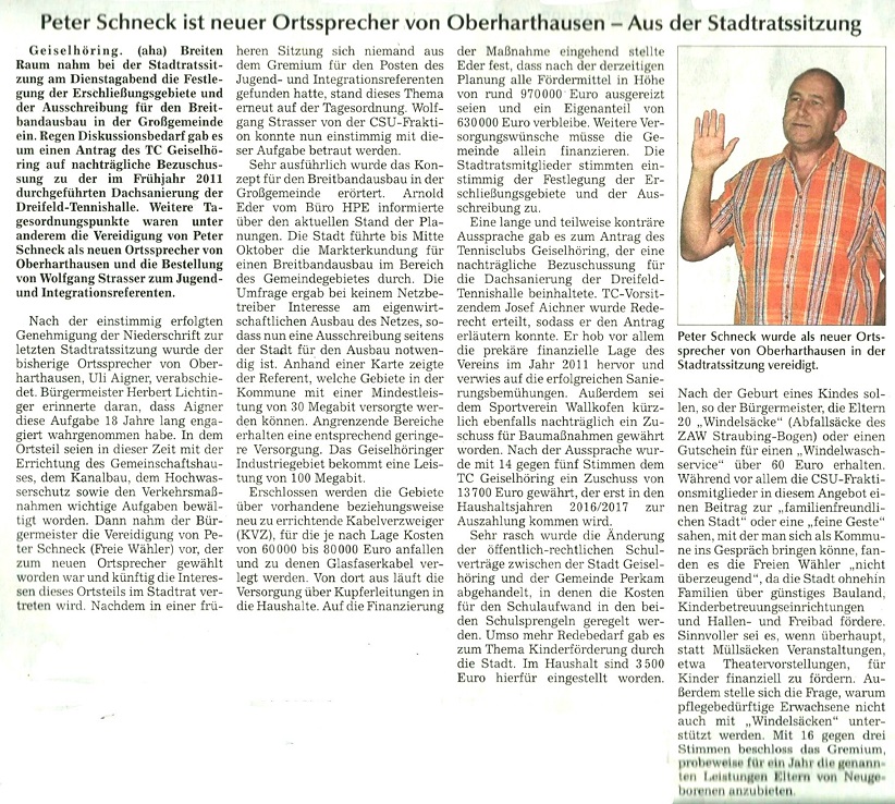 Ortssprecher Peter