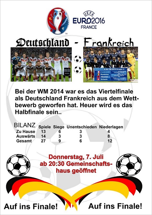 Einladung Deutschland - Frankreich 1