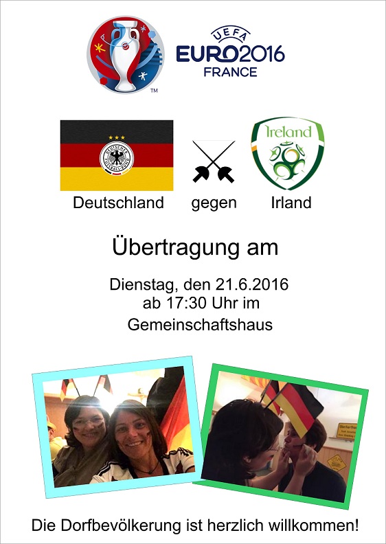Einladung Deutschland - Irland 1