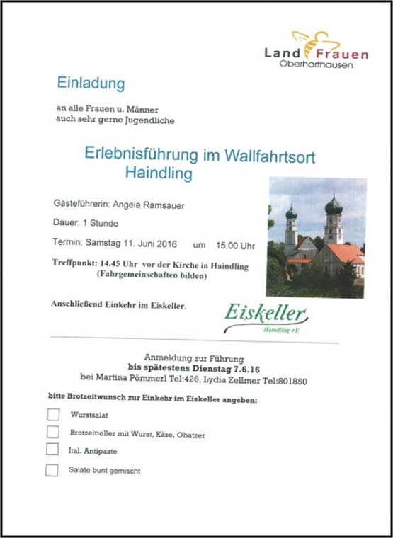 Einladung