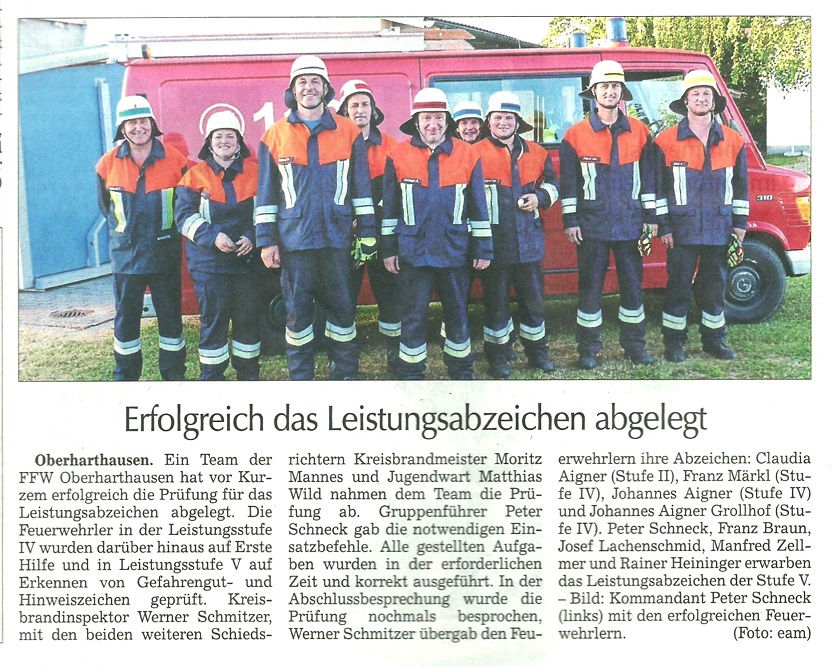 Zeitungsbericht