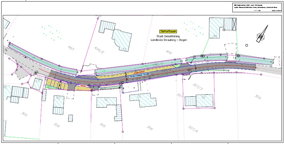 1 Feldkirchner Straße mit Gehweg