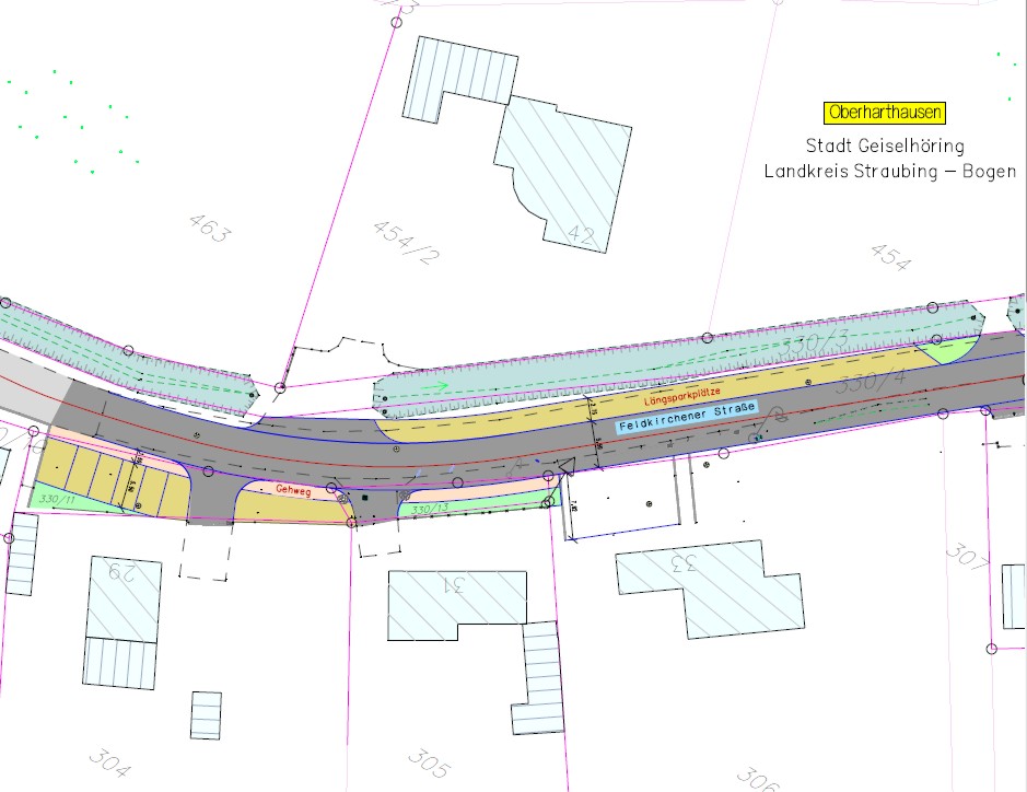 1 Feldkirchner Straße mit Gehweg a