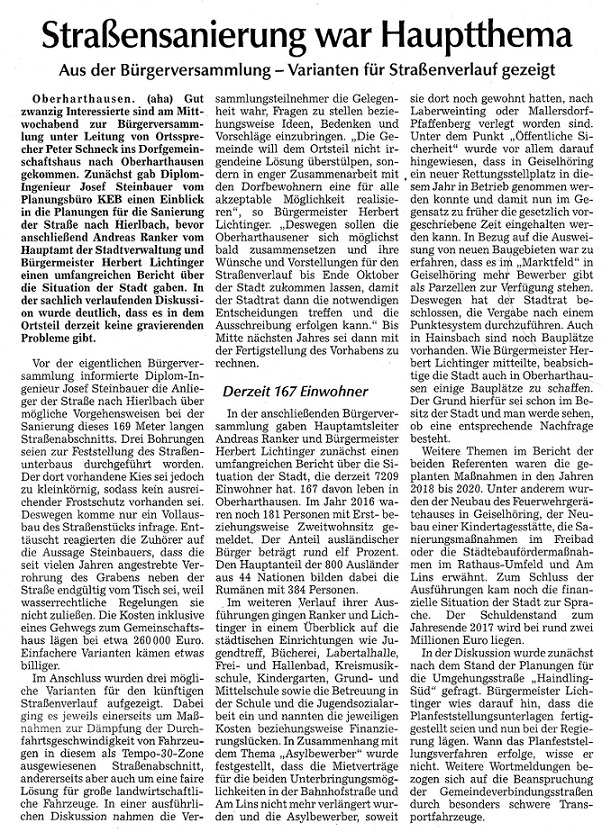Bürgerversammlung 11.10.2017