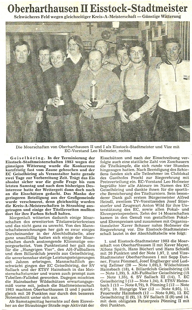 1983 Stadtmeister Oberharthausen II