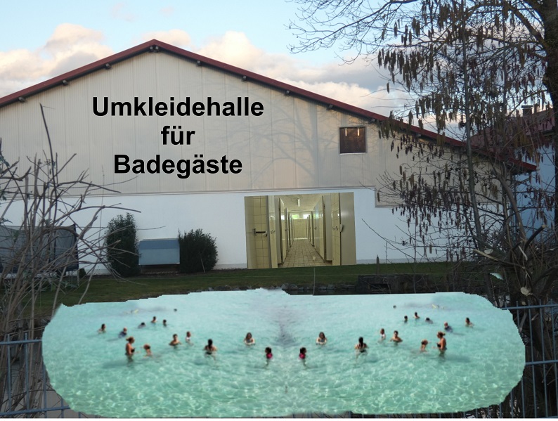 Umkleidehalle