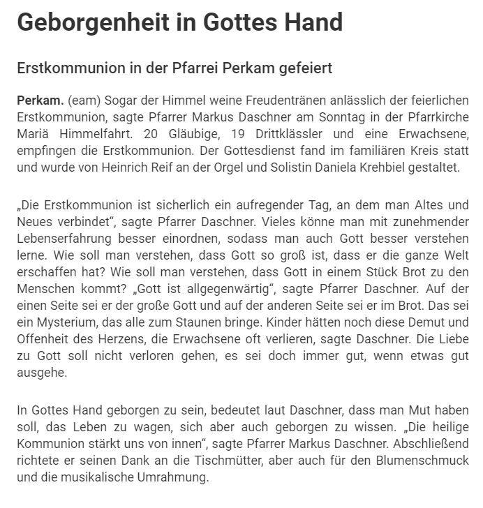 Eerstkommunion