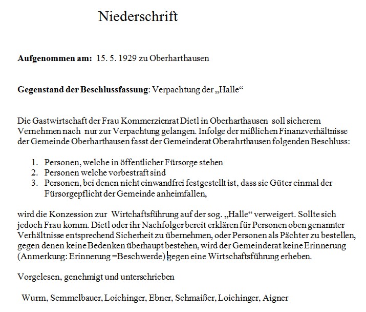 Gemeindebeschluss