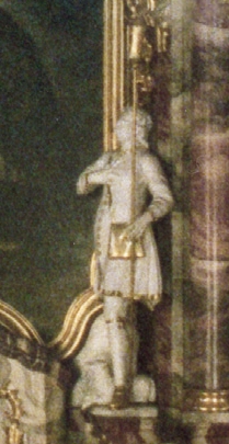 St Wendelin am rechten Seitenaltar von Pönning
