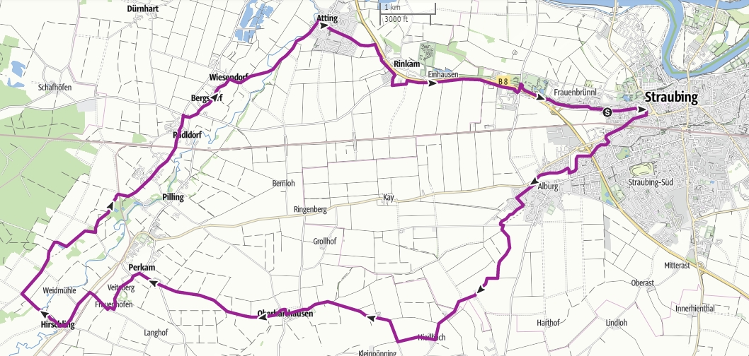 Radtour von SR über Via Nova ins Labertal