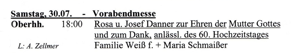 Hl. messe