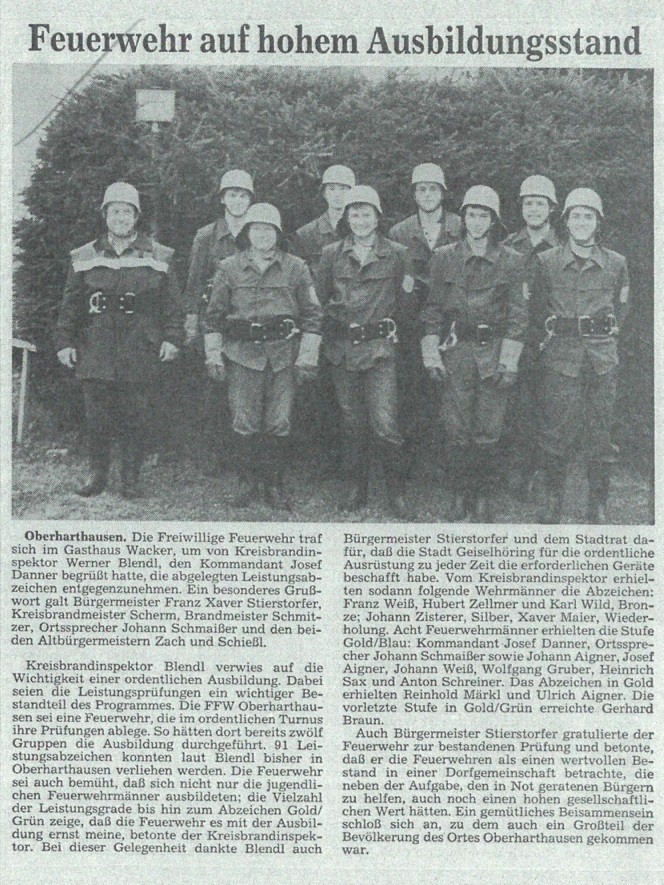 Feuerwehrabzeichen 1986