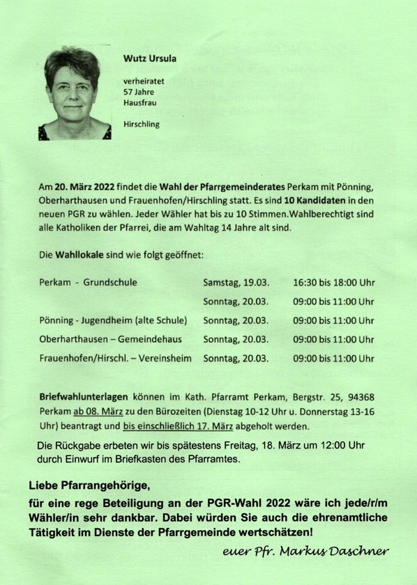 Pfarrgemeinderatswahlen Pfarrbrief Kandidaten2