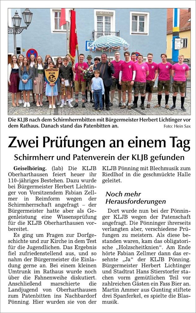 Zeitungsbericht