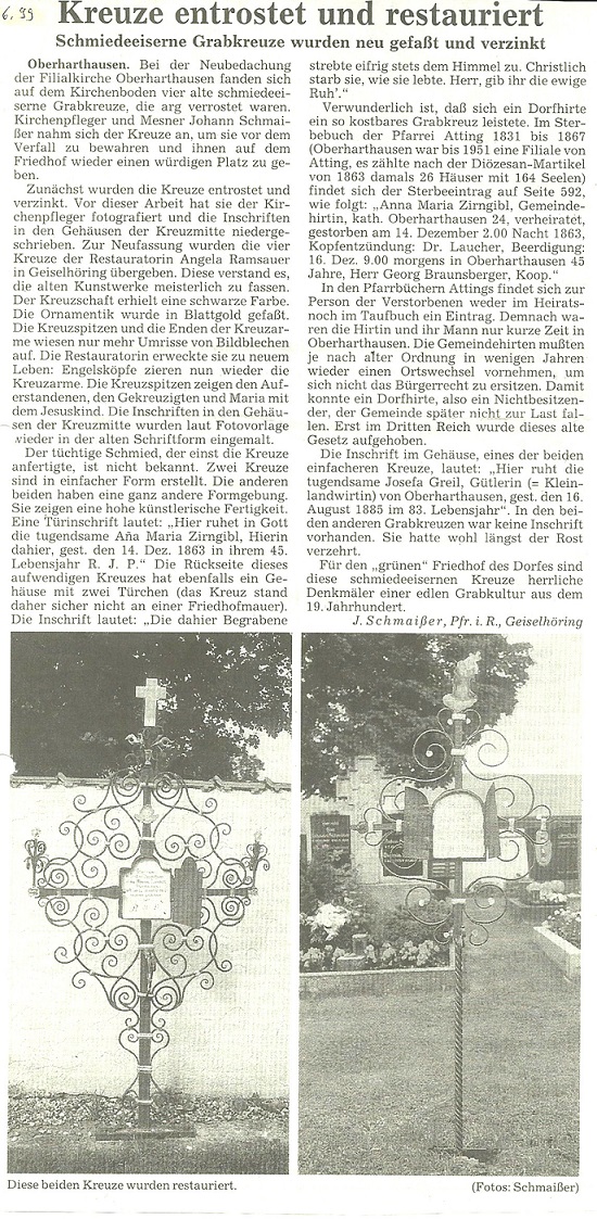 Kreuze entrostet
