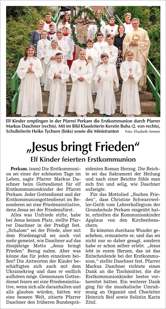 Zeitungsbericht