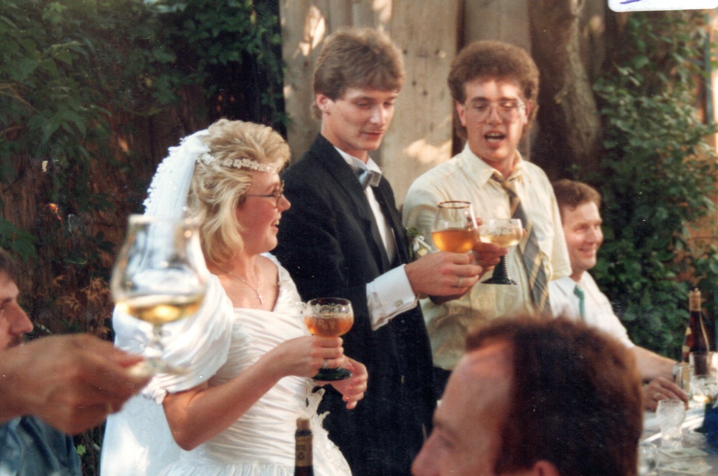 1988 Brautstehlen Hochzeit Maria
