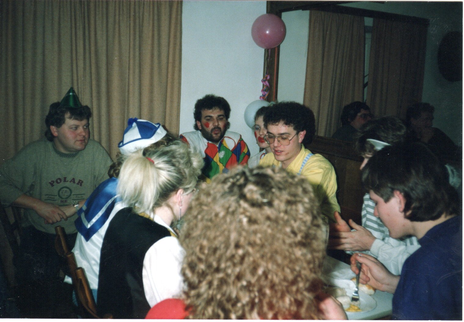 1990 Kappenabend 1990 beim Wacker