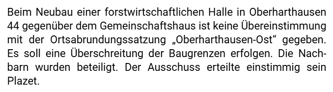 Bauausschußssitzung 21.11.2024