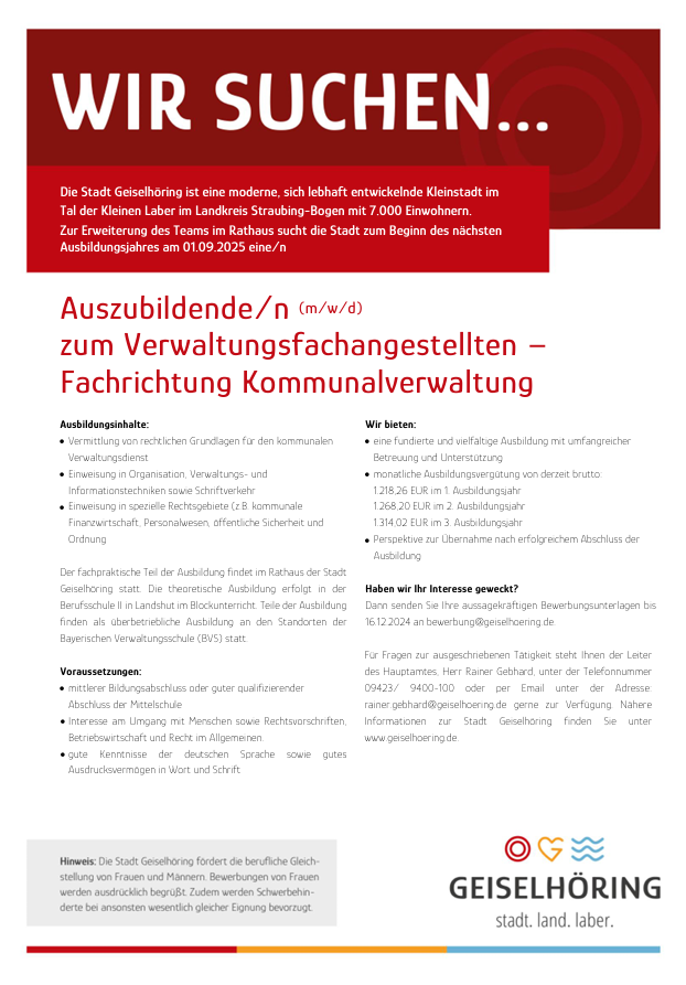 Stellengesuch