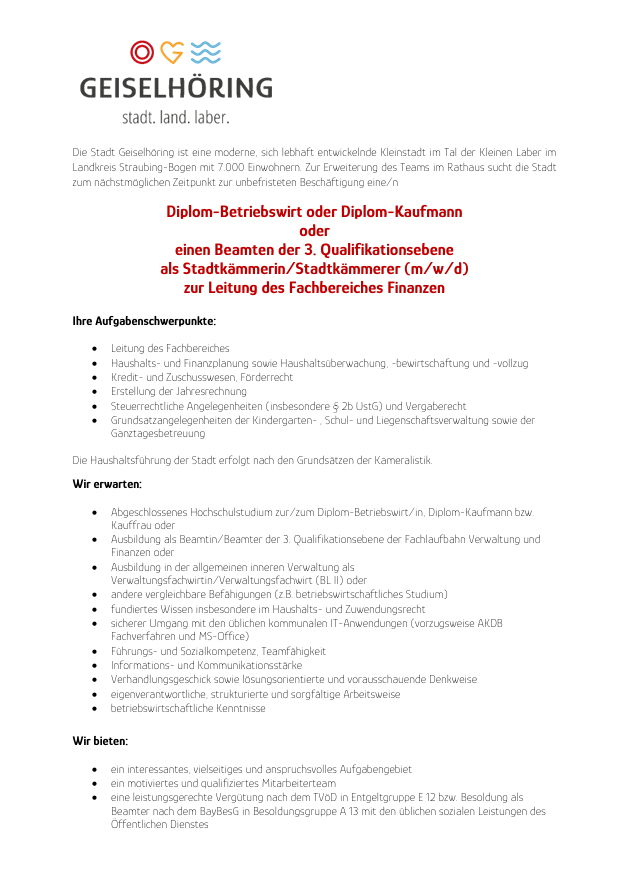 Stellengesuch 1