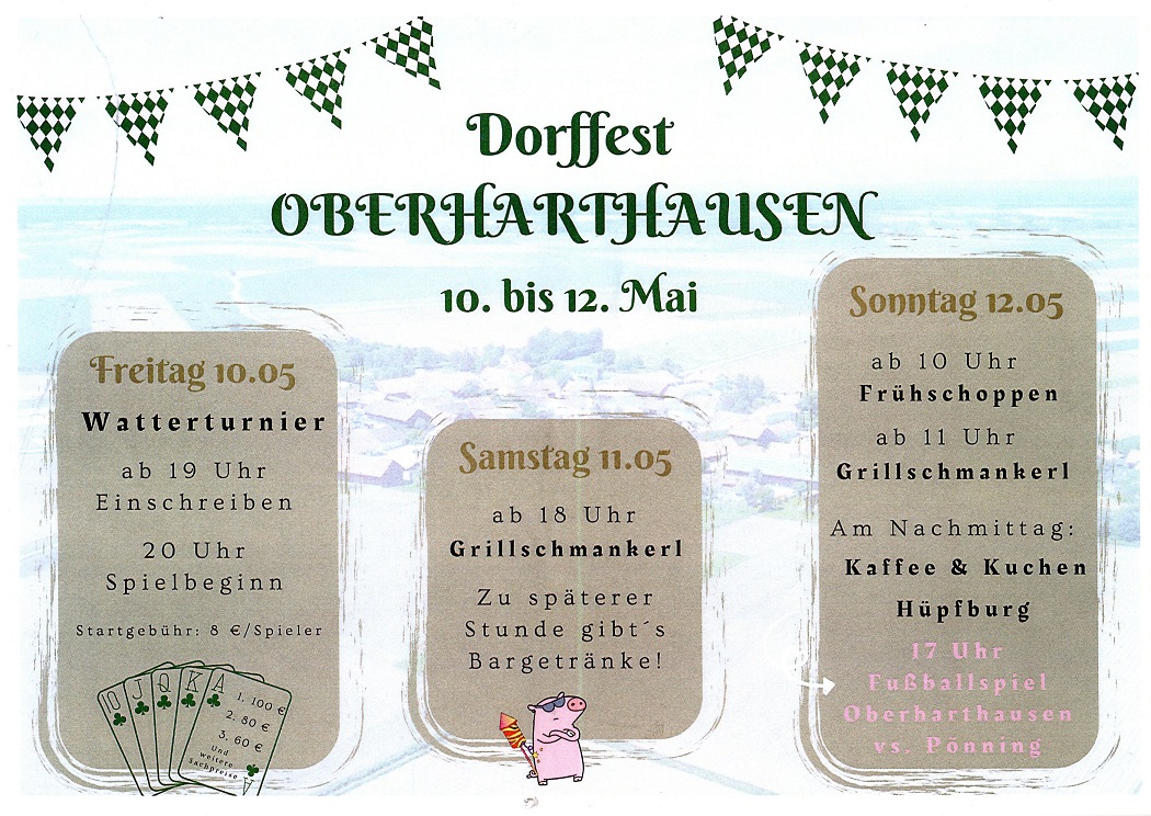 Einladung Dorffest klein