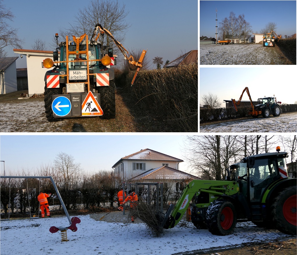 Bauhof Sträucher schneiden jANUAR