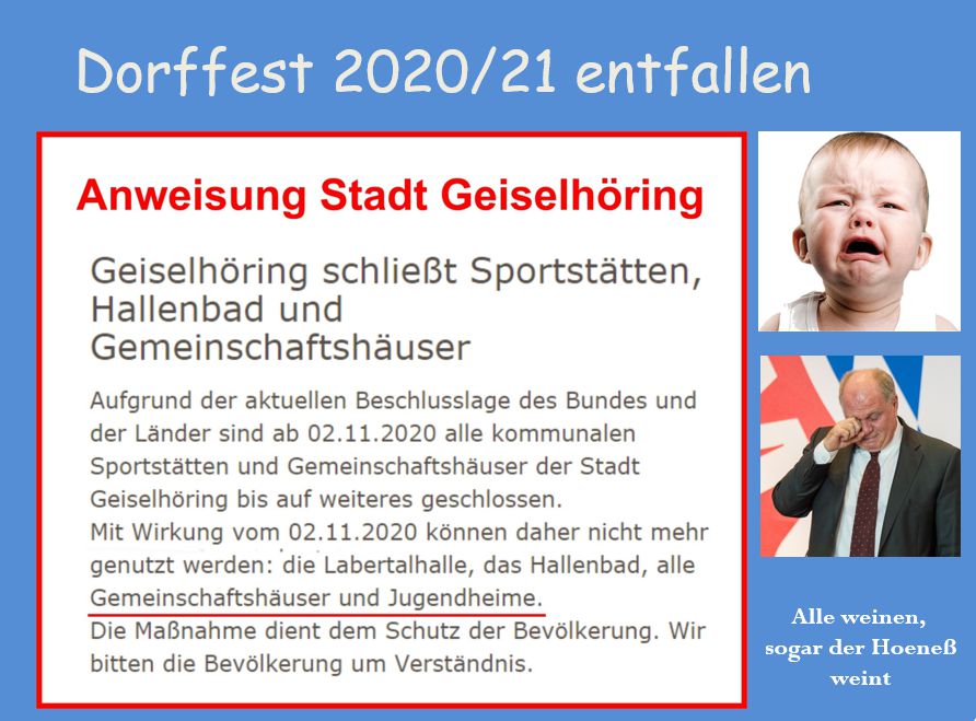 Dorffest ausgefallen