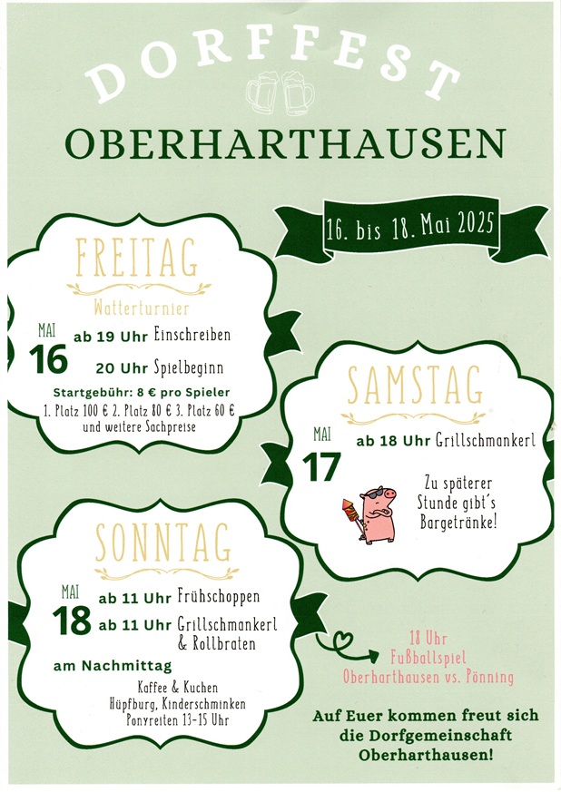 Einladung Dorffest kl