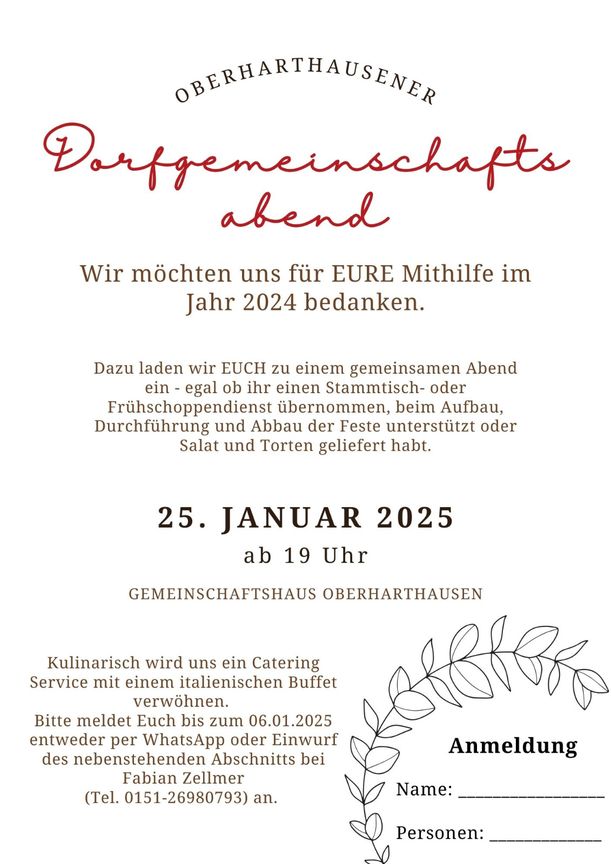 Einladung