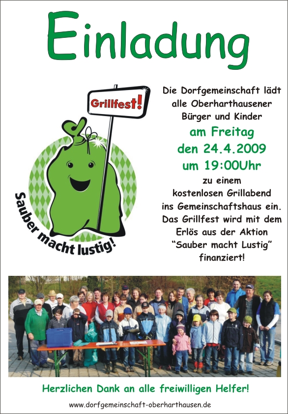 Einladung Grillfest