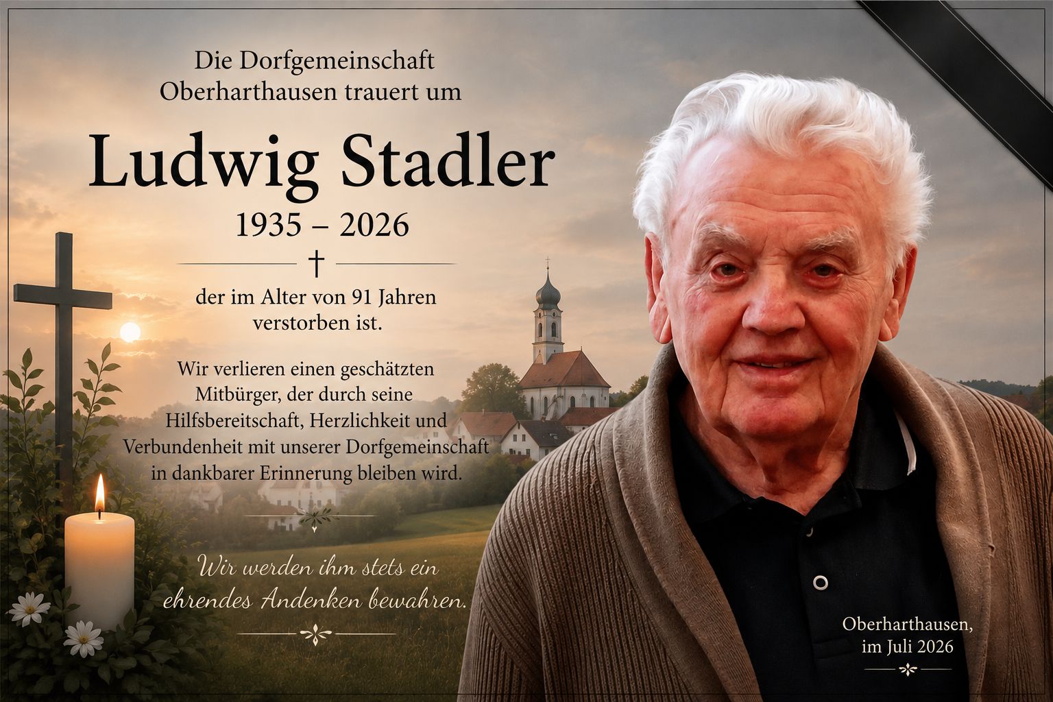 Traueranzeige Homepage 