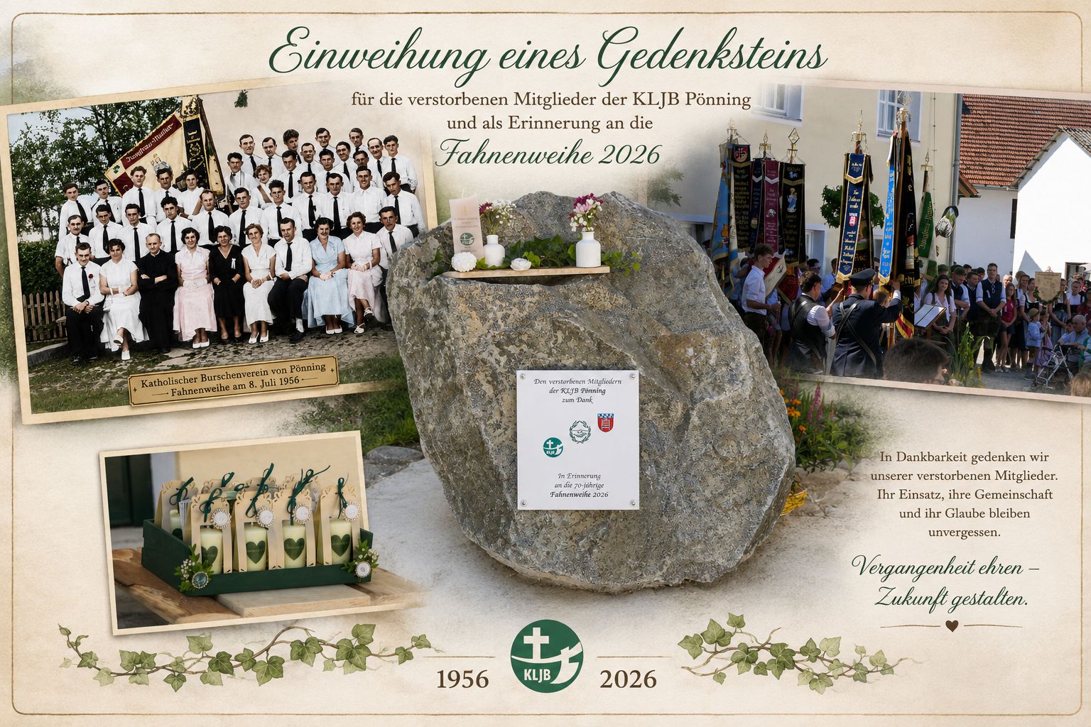 Collage Gedenkstein