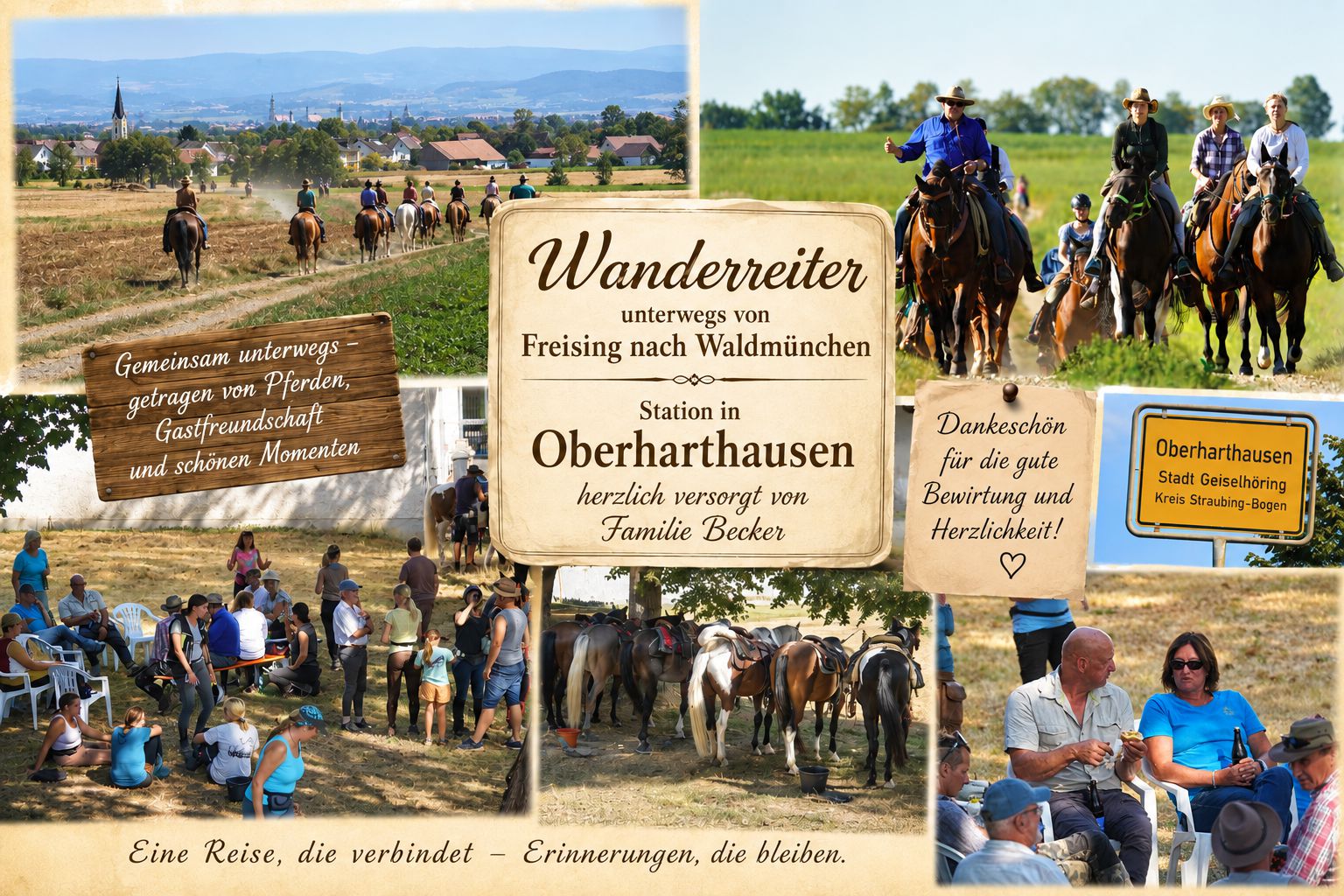 Collage Wanderreiter