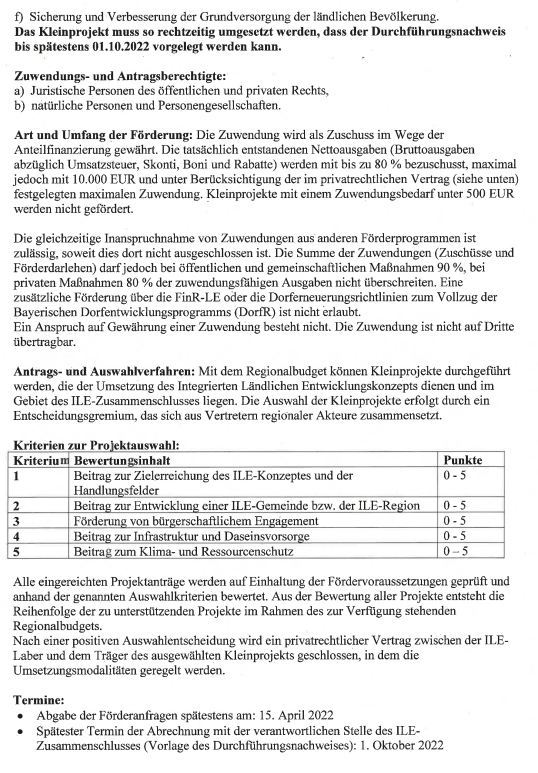 Förderaufruf Seite 2