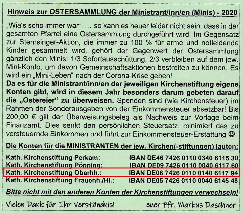 Ostersammlung