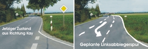 linksabbiegerspur