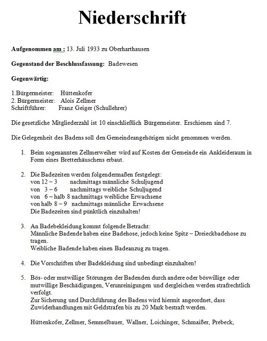 Badeordnung